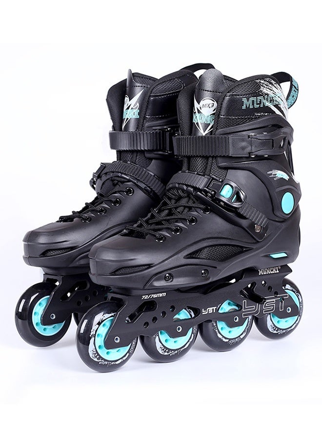 MUNCHI Adjustable Size Inline Skates with Aluminum Bracket and Light Up Wheels Professional Roller Skate for Beginners - Image 1